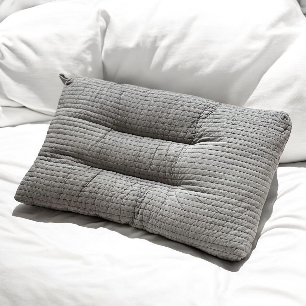 Cotton Fabric Quilted Pillow - Futu With . . .