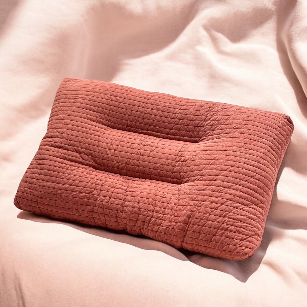 Cotton Fabric Quilted Pillow - Futu With . . .