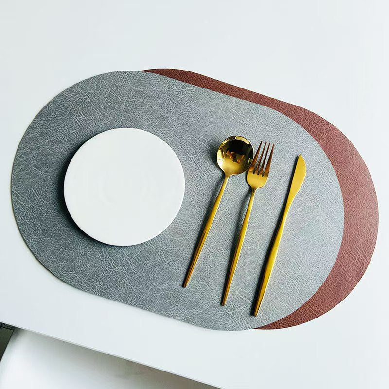 Dual-Color Oval Placemats - Futu With . . .