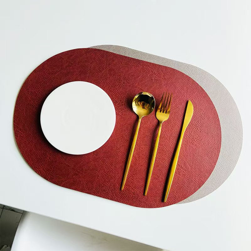 Dual-Color Oval Placemats - Futu With . . .