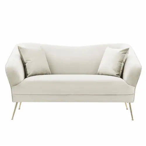 Ember Velvet Loveseat Sofa - Futu With . . .