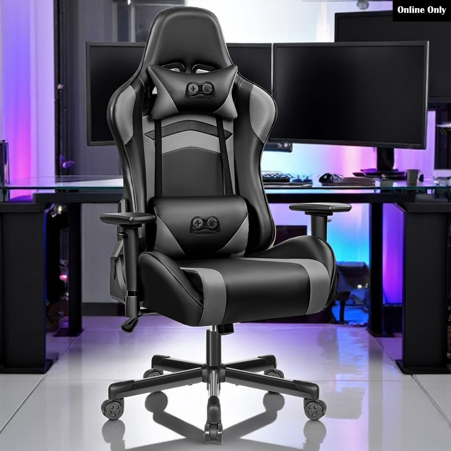 Ergonomic Gaming Chair with 3D Armrests