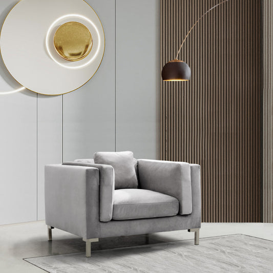 Everlie Velvet Club Chair - Futu With . . .