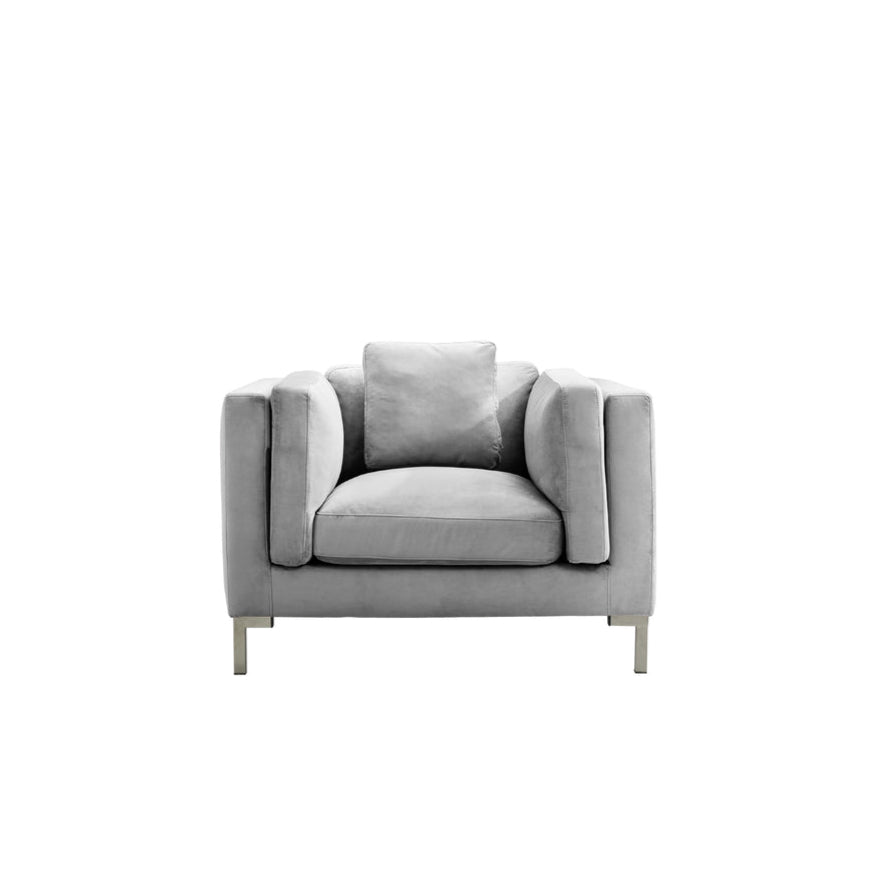 Everlie Velvet Club Chair - Futu With . . .