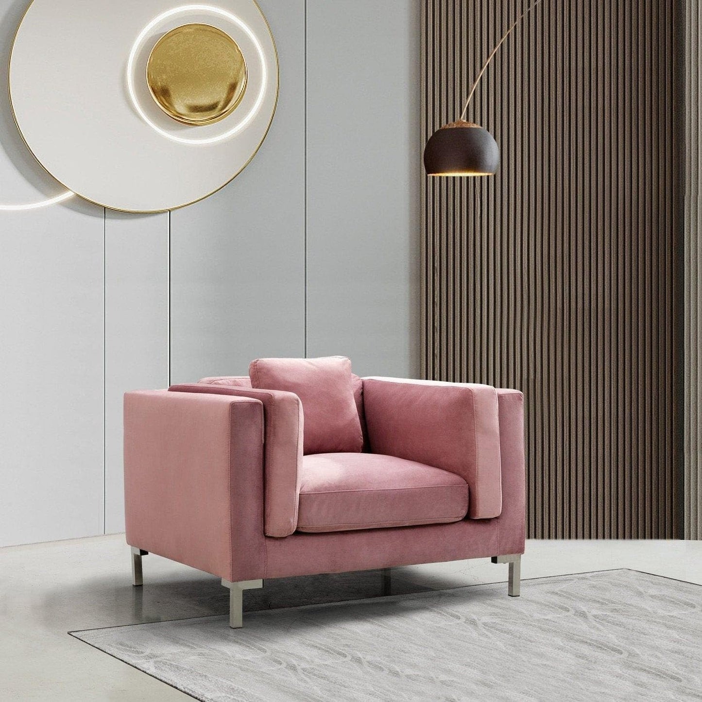 Everlie Velvet Club Chair - Futu With . . .