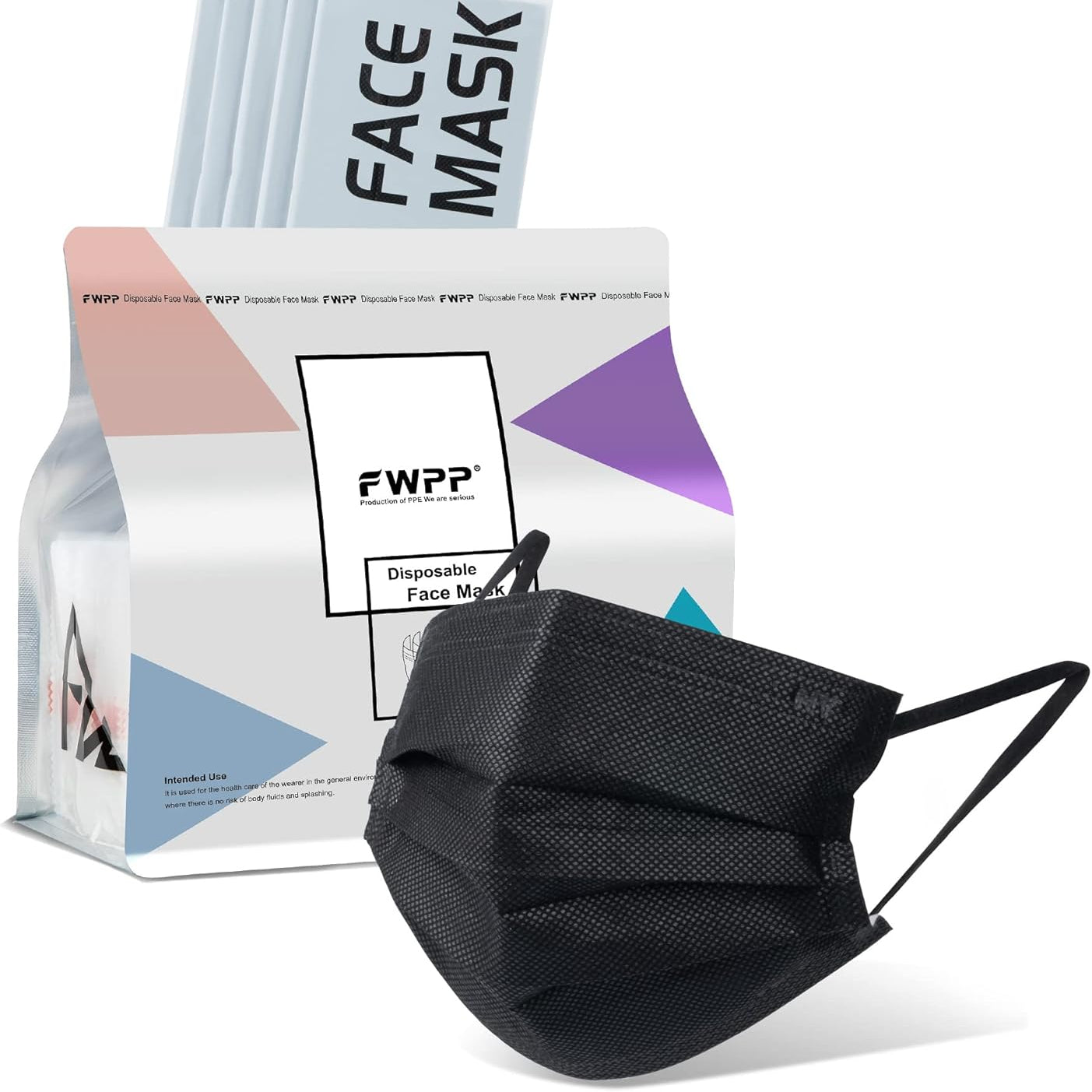 Multi-Color Face Masks - 50pc - Futu With . . .