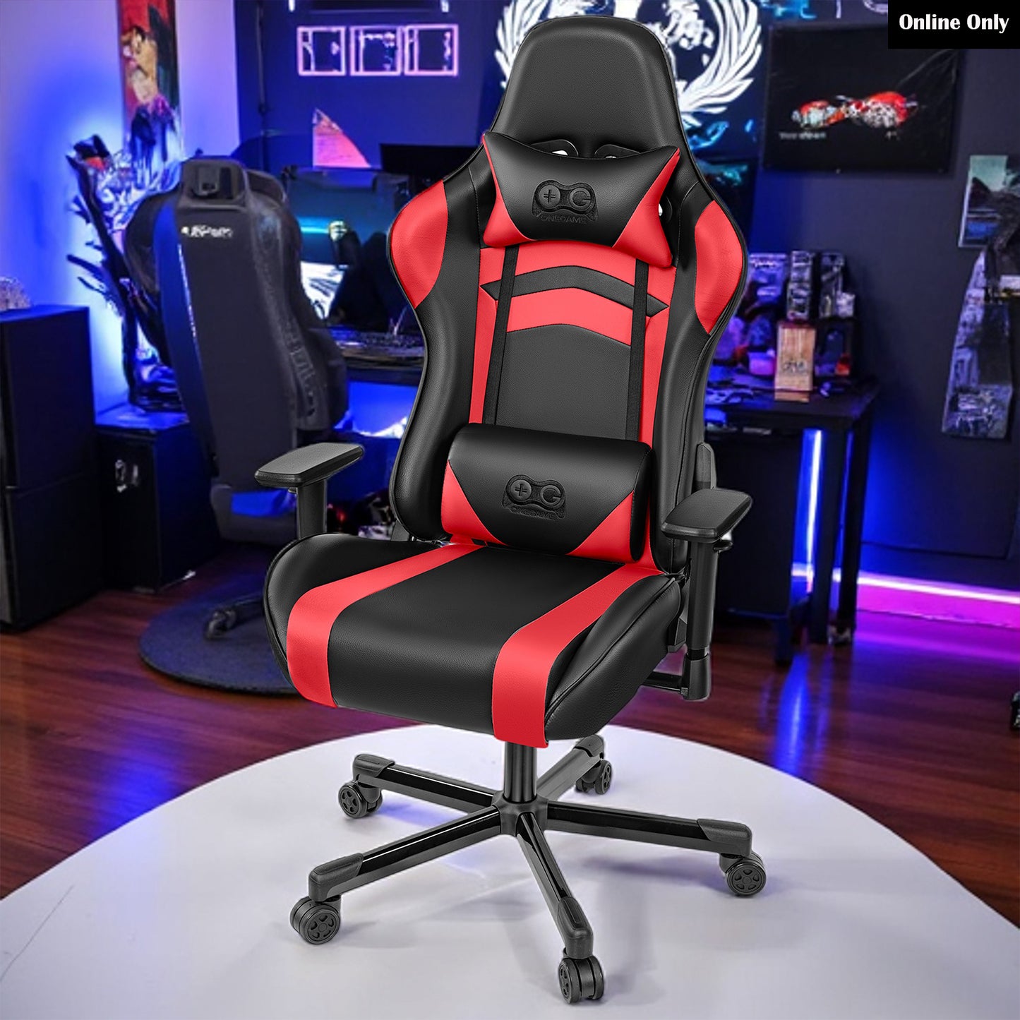 Ergonomic Gaming Chair with 3D Armrests