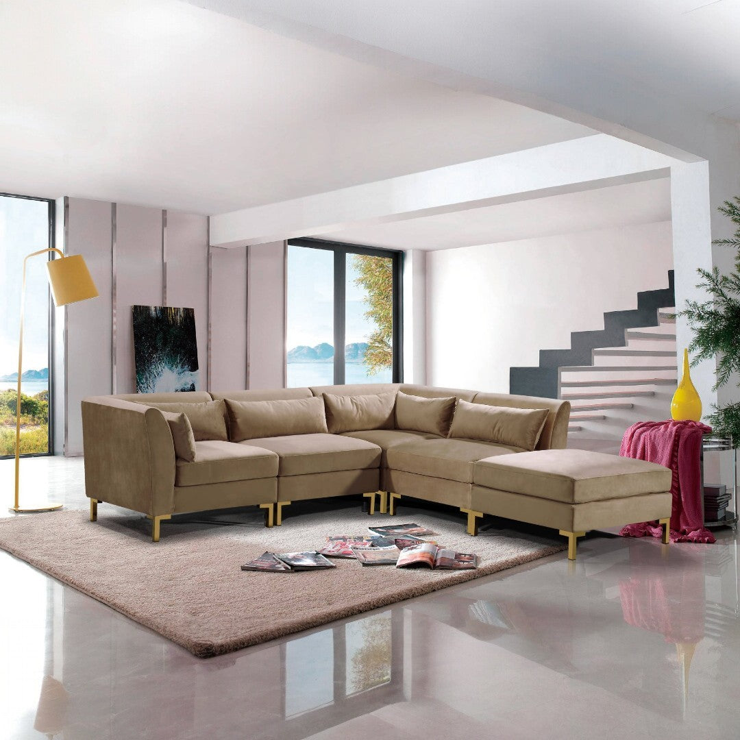 Girardi Velvet Modular Sectional Sofa - Futu With . . .