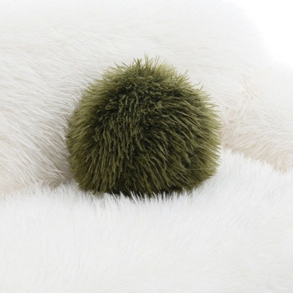 Dawna Fluffy Loveseat - White