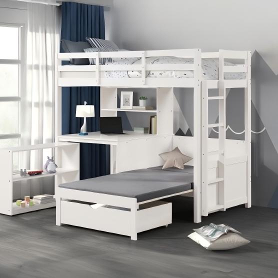Matheo Twin/Twin Loft Bunk Bed