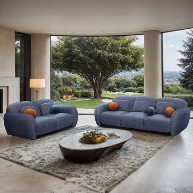 Peverell Single Sofa - Denim Blue