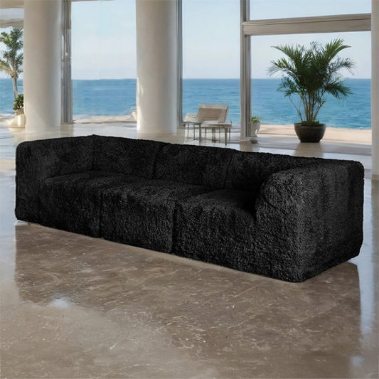 Nappo Fluffy Modular Sofa - Black