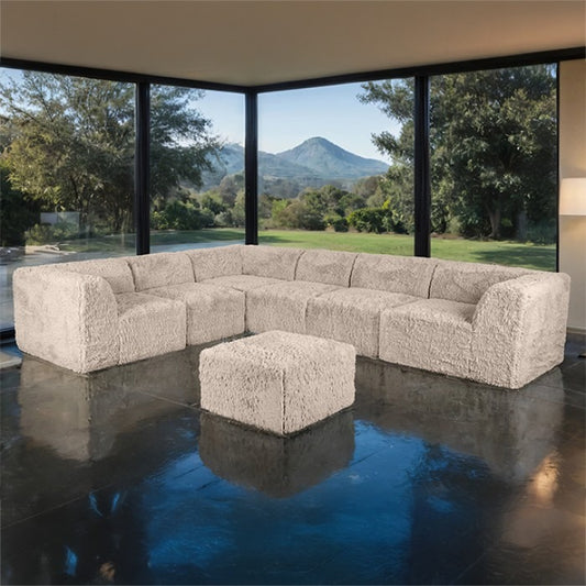 Nappo Fluffy Modular Sectional - Taupe