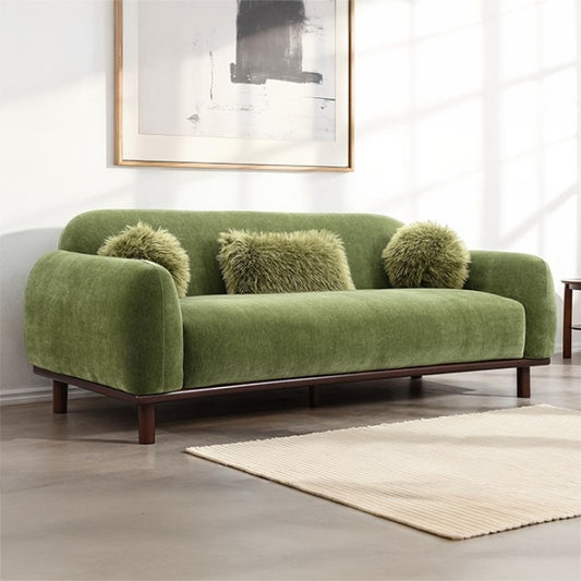 Melonie Sofa - Mustard Green