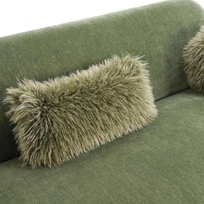Melonie Sofa - Mustard Green