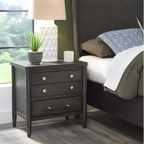 Rockford Three Drawer Large Nightstand