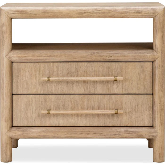 Dorset Two Drawer USB-charging Nightstand