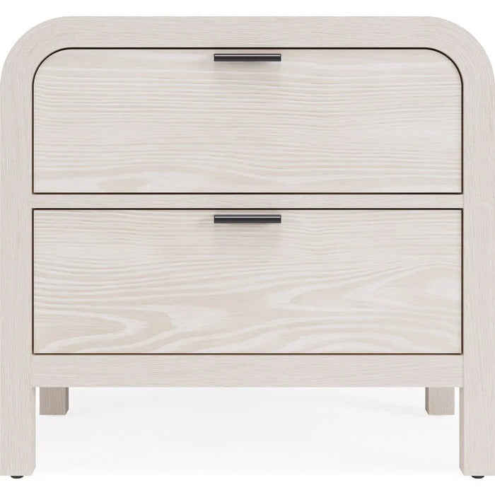 Drayke Two Drawer One Shelf USB-Charging Nightstand