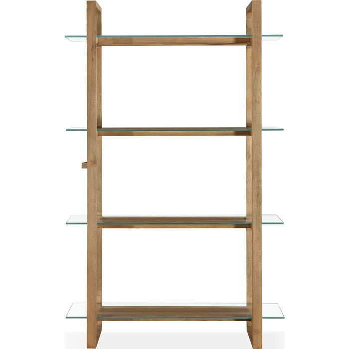 Ondine Glass Shelf Bookcase