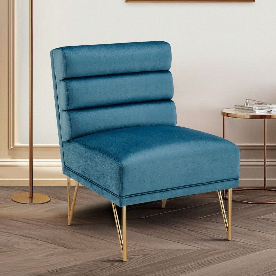 Karli Velvet Accent Chair - Futu With . . .
