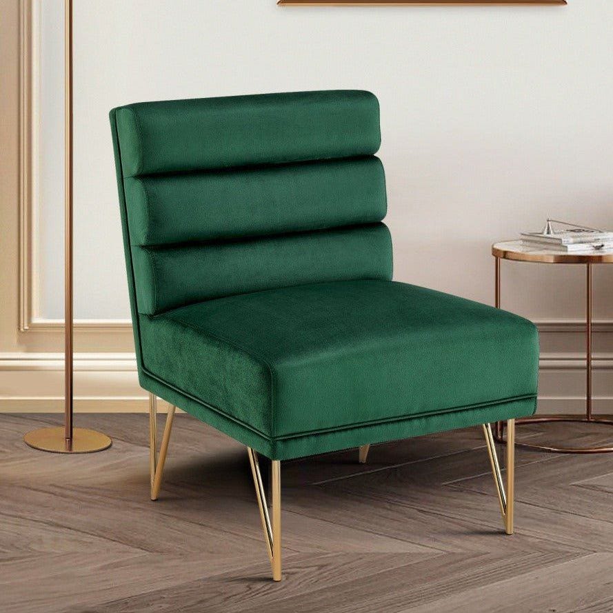 Karli Velvet Accent Chair - Futu With . . .