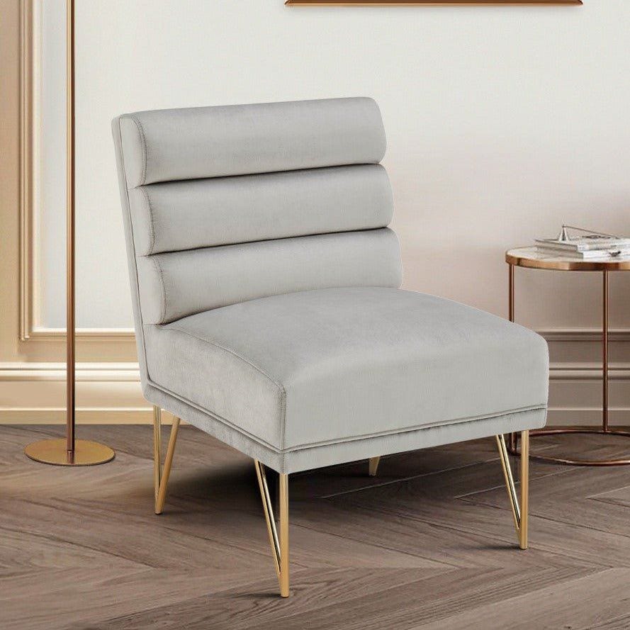 Karli Velvet Accent Chair - Futu With . . .