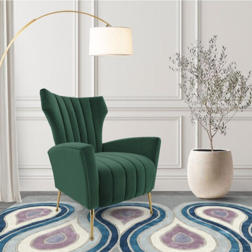 Kaylee Velvet Accent Chair - Futu With . . .