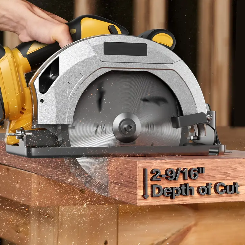 Cordless Circular Saw with 2 Blades