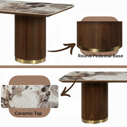 Willen Dining Table w/Ceramic Top