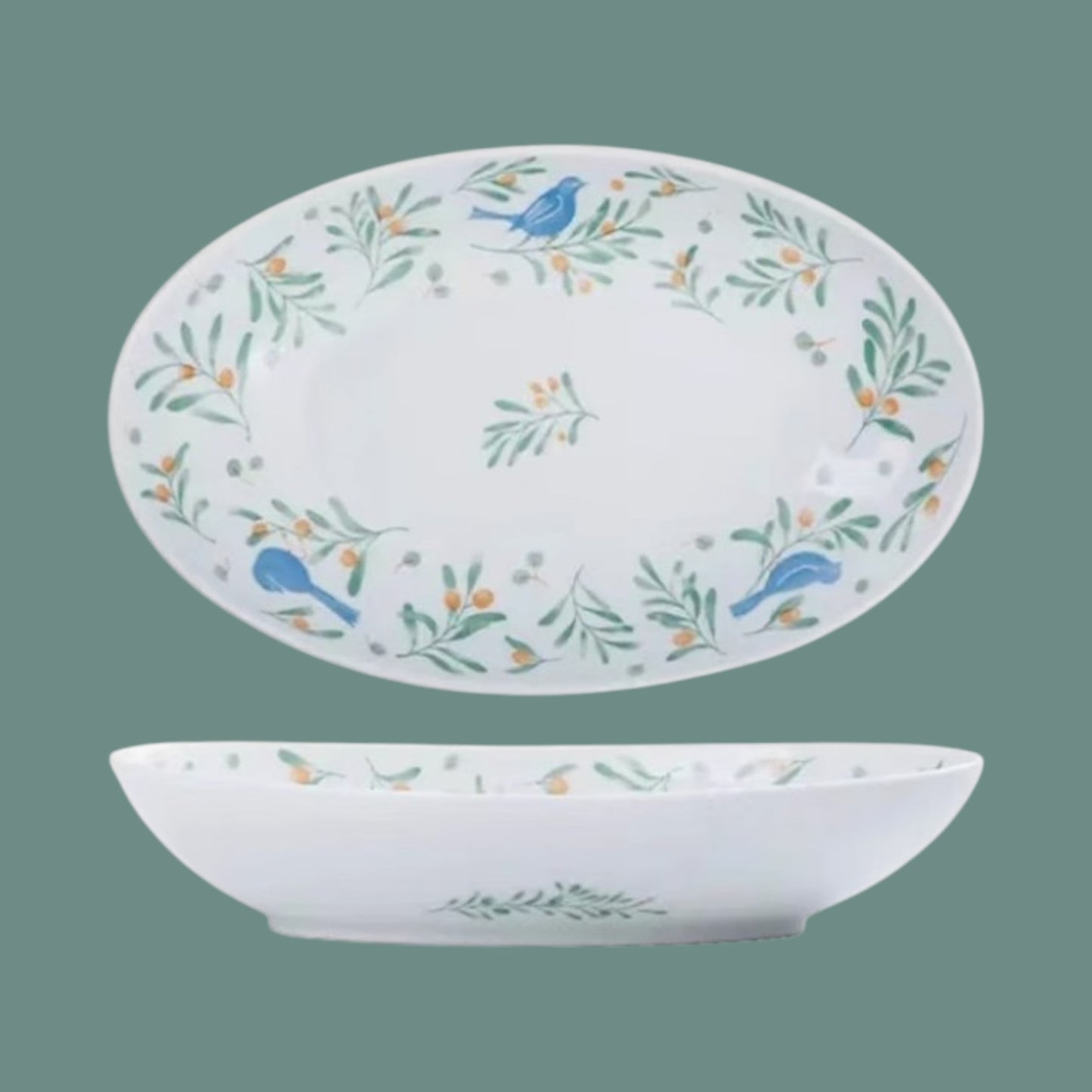 Olive Branch & Sparrow Dinnerware