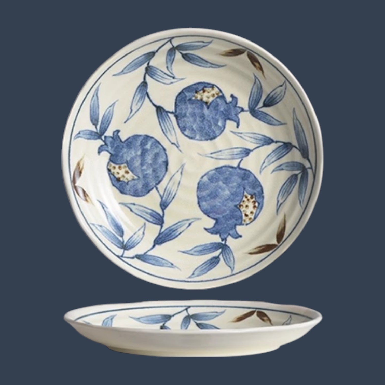 Indigo Pomegranate Dinnerware