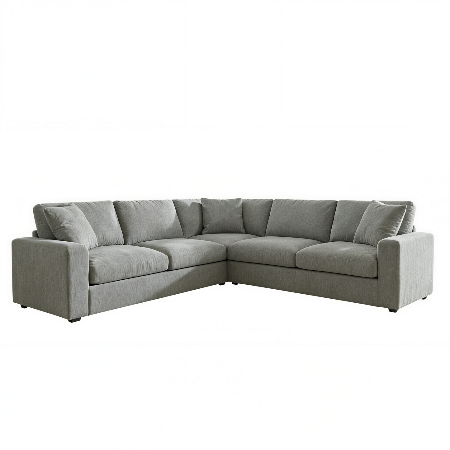 Crowl Light Gray Sectional Sofa