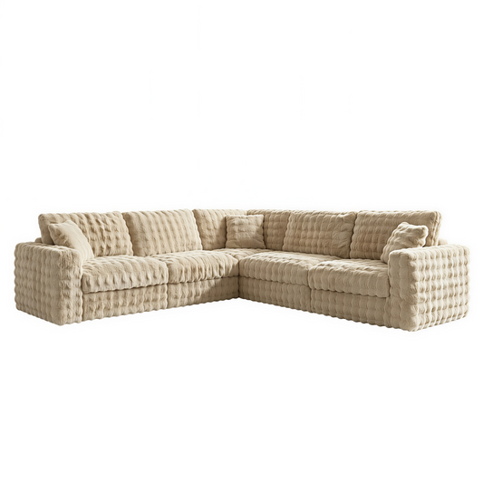 Mckenn Beige Sectional Sofa