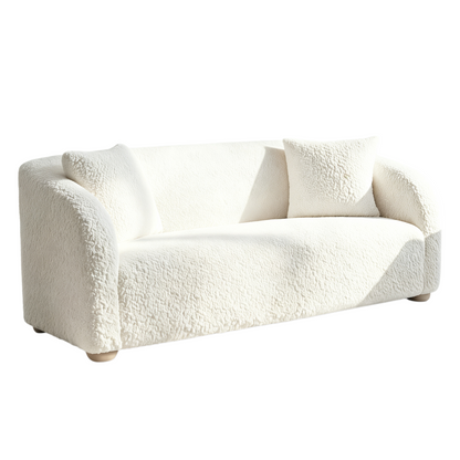 Oravin White Loveseat