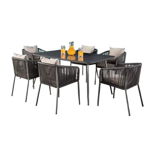 Tusharin 8 Pc. Outdoor Dining Set