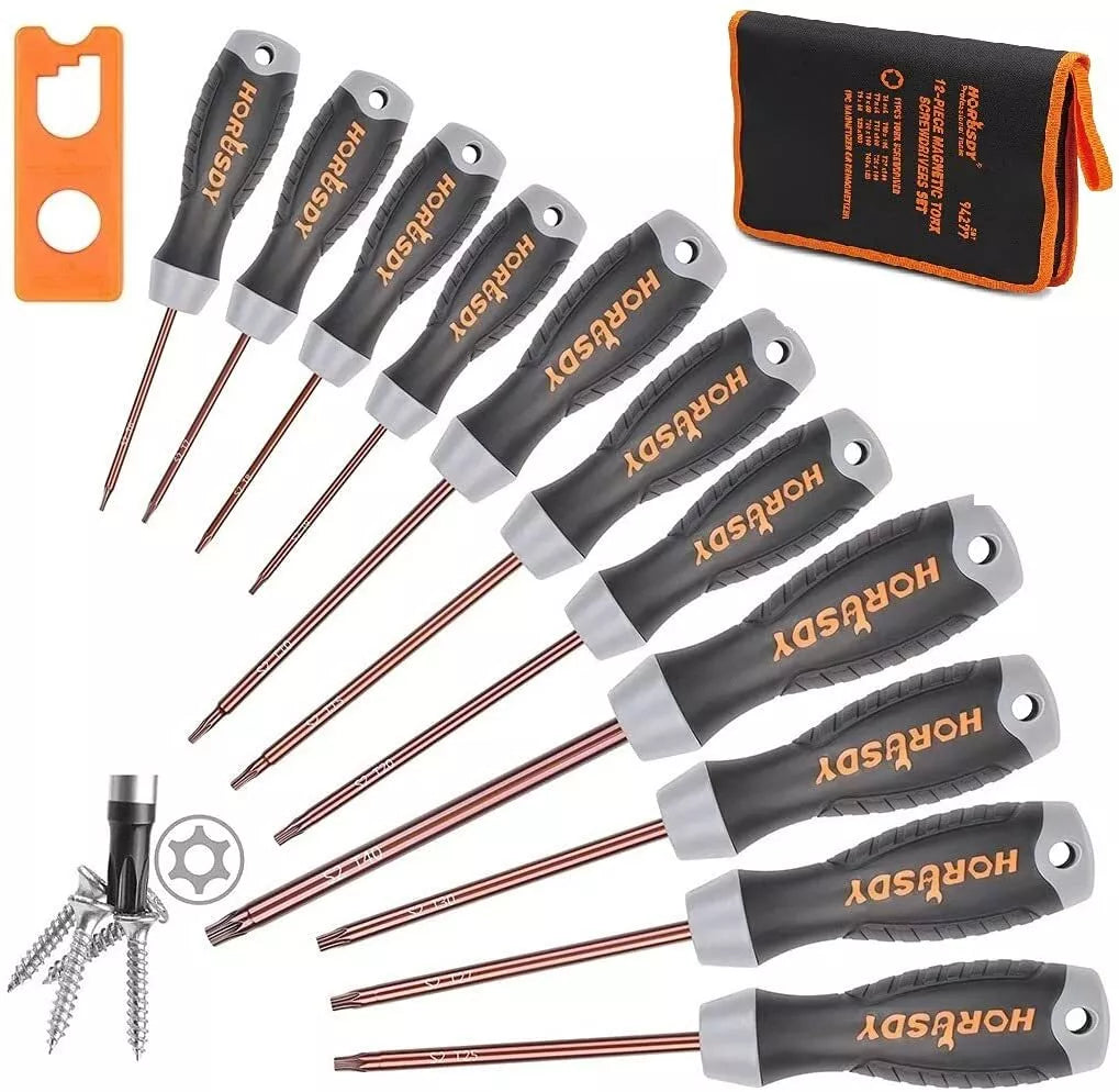 HORUSDY-12PCS Magnetic Torx Screwdriver Set (SDY94277)