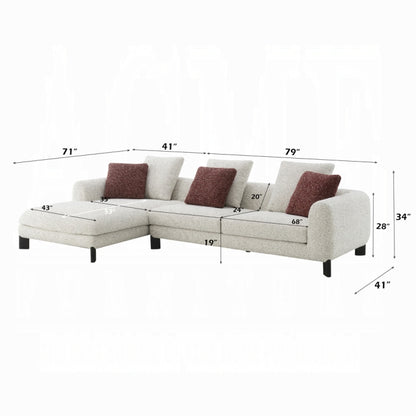 Marde Sectional Sofa w/6 Pillows