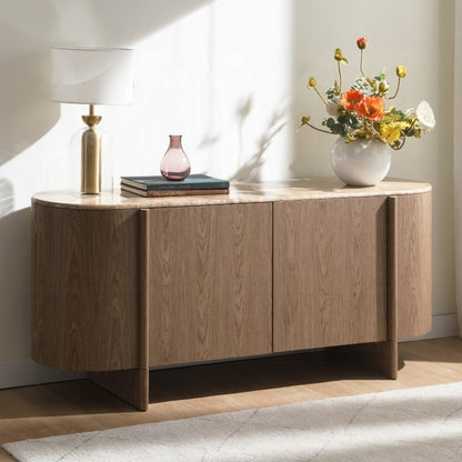 Markk Console Table w/Natural Marble