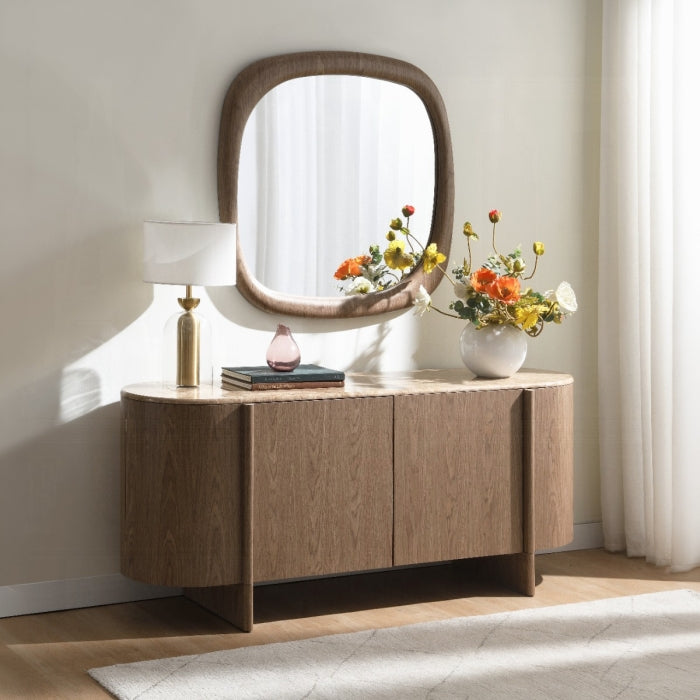 Markk Console Table w/Natural Marble
