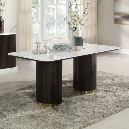Clanten Dining Table w/Marble Top