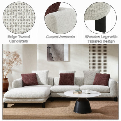 Marde Sectional Sofa w/6 Pillows
