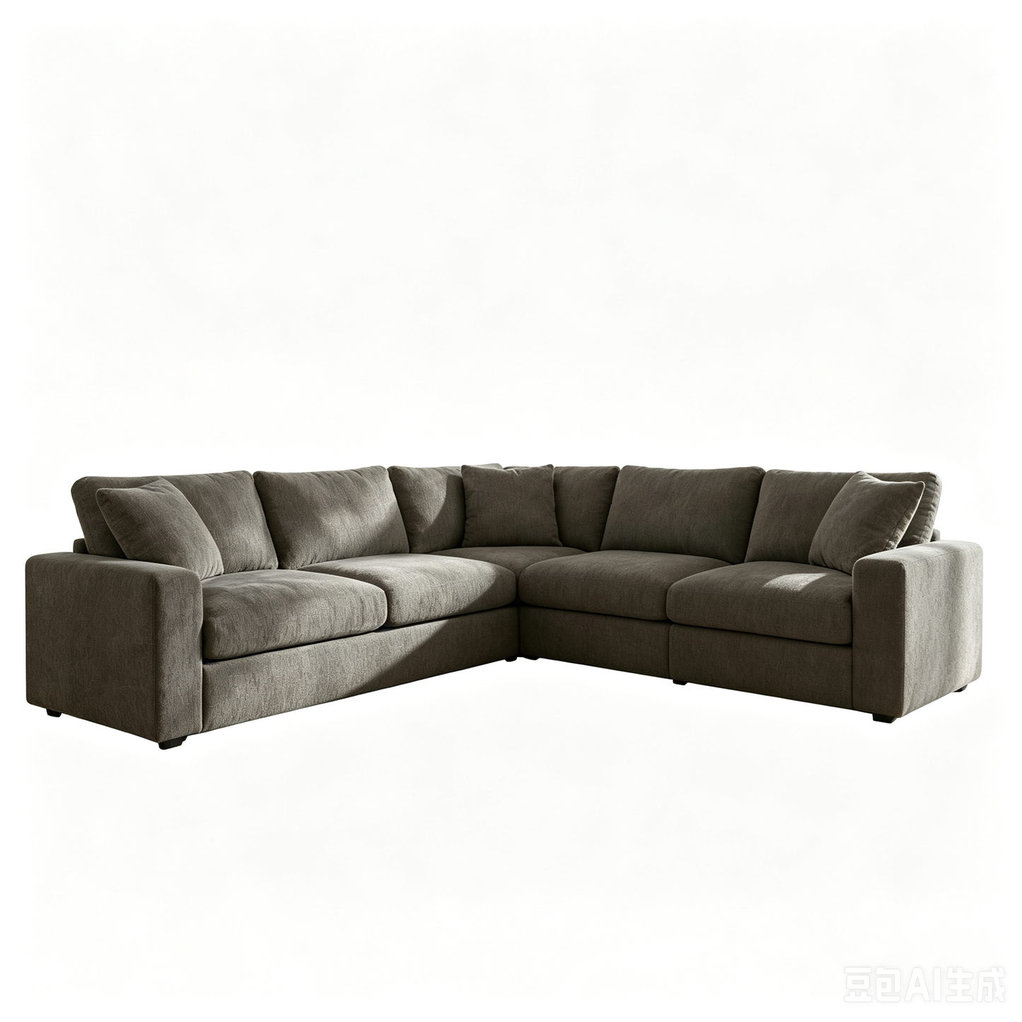 Crowl Dark Gray Sectional Sofa