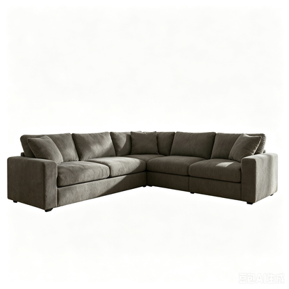 Crowl Dark Gray Sectional Sofa