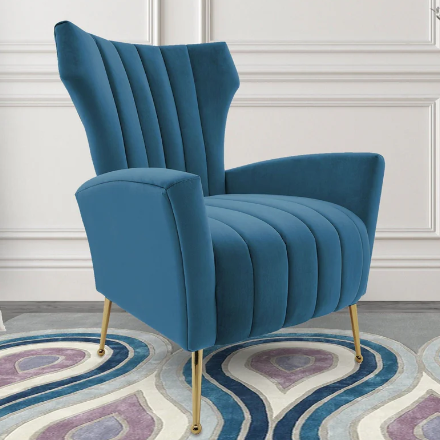 Kaylee Velvet Accent Chair