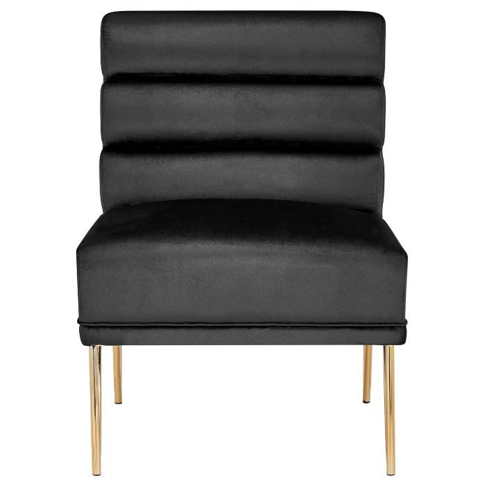 Karli Slipper Accent Chair Black