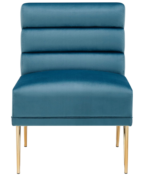 Karli Slipper Accent Chair Blue