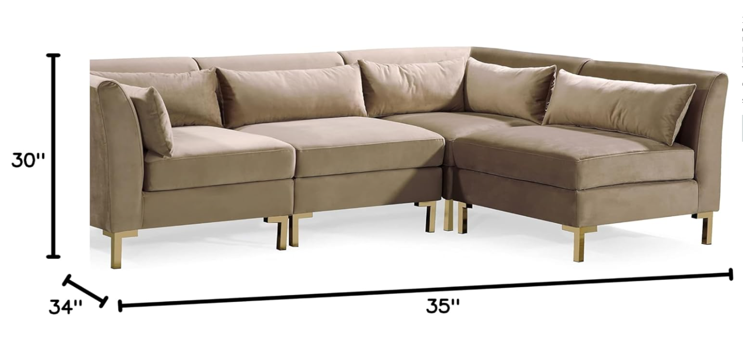 Girardi Modular Chaise Sectional Sofa