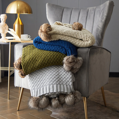 Dorsey Knitted Throw Blanket - Futu With . . .