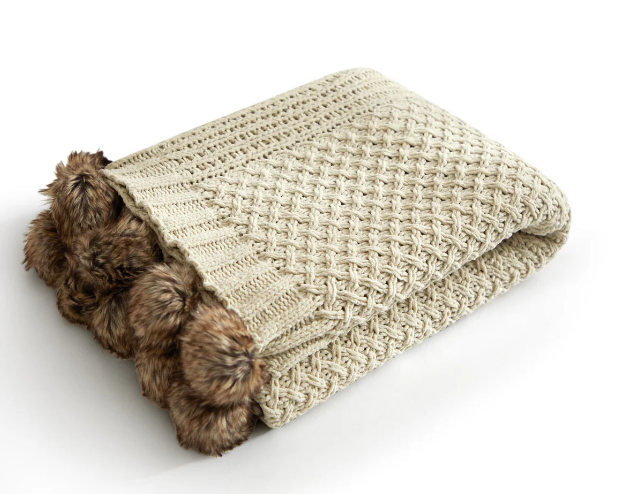 Dorsey Knitted Throw Blanket 50" x 60"