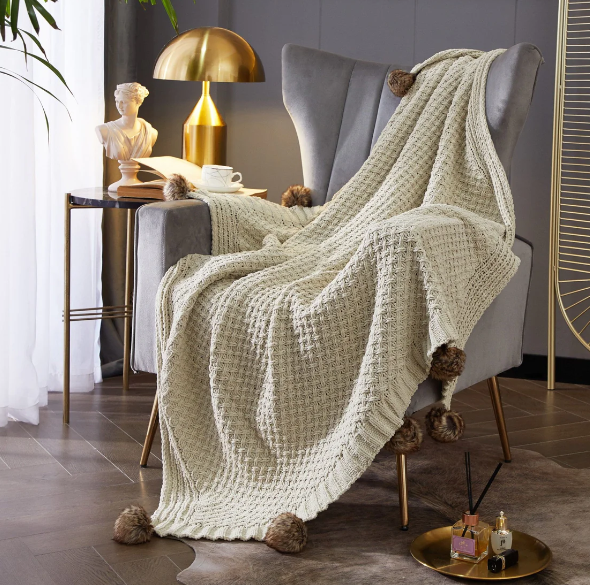 Dorsey Knitted Throw Blanket 50" x 60"